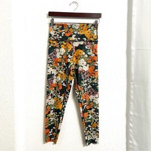 Aerie Offline Womens Leggings Goals 7/8 High Rise Blurry Floral Size Large